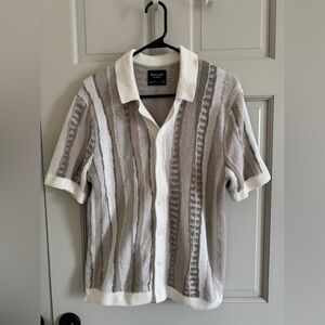 Abercrombie & Fitch button down sweater polo M